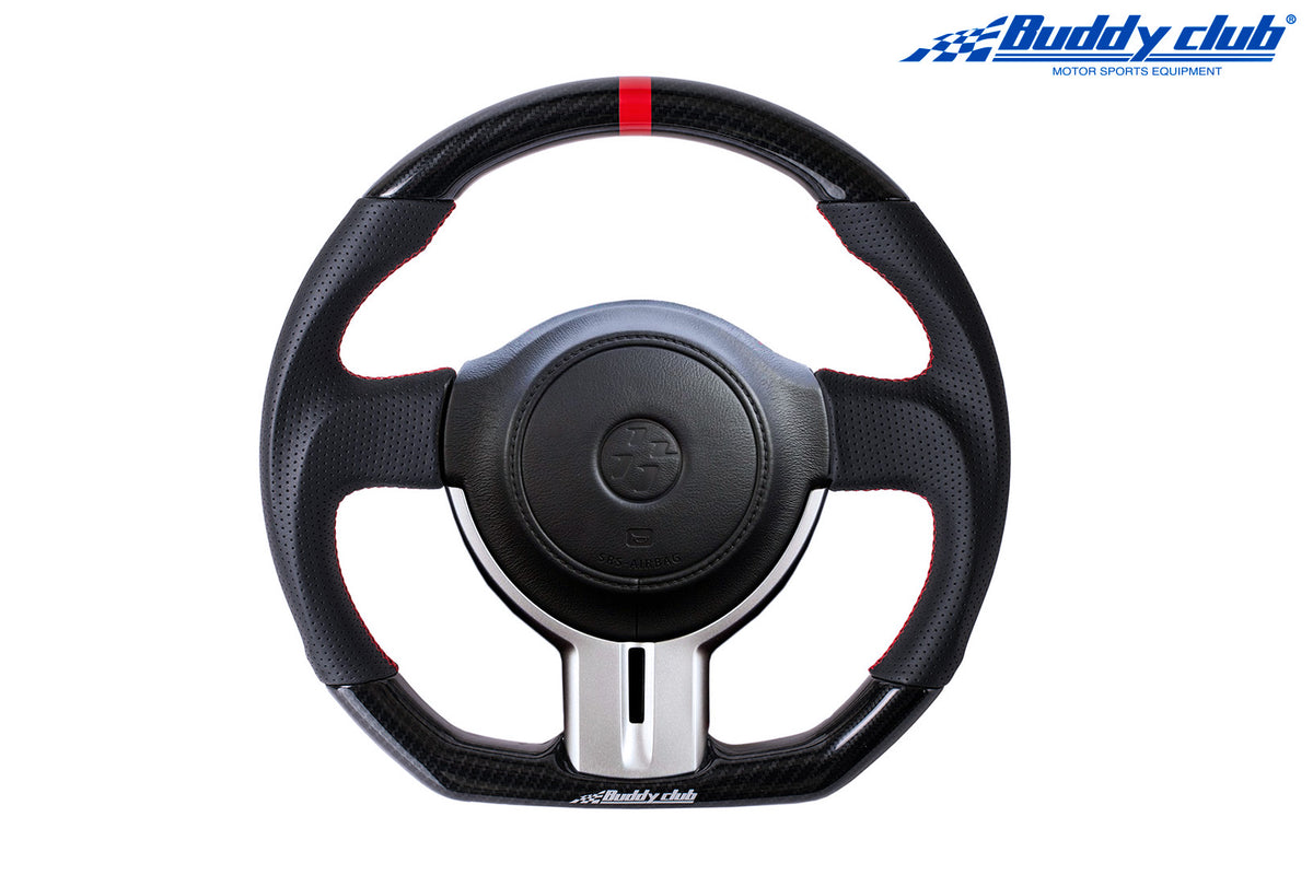 【送料無料】BuddyClub カーボン/レザーステアリング 86(ZN6)/BRZ(ZC6)